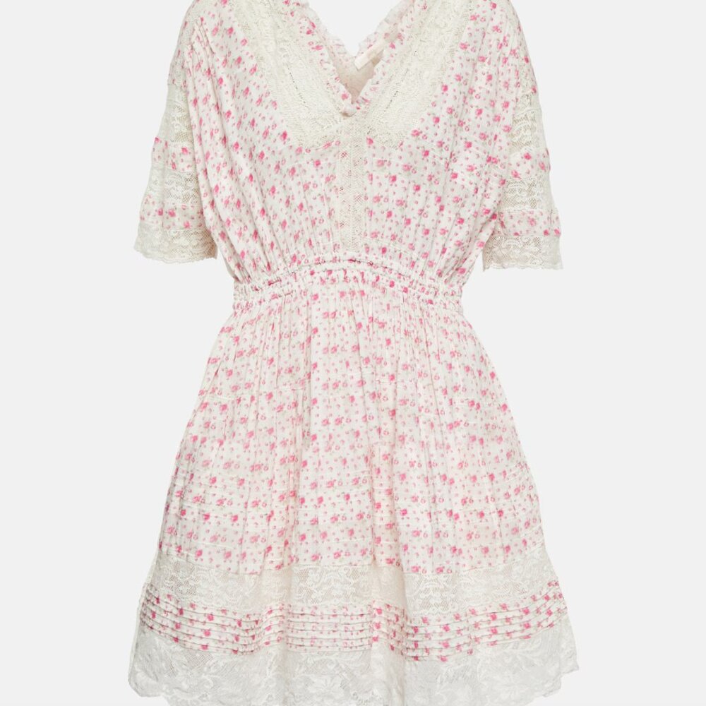 LoveShackFancy NWT Newton Dress in Poppy Pink Size S